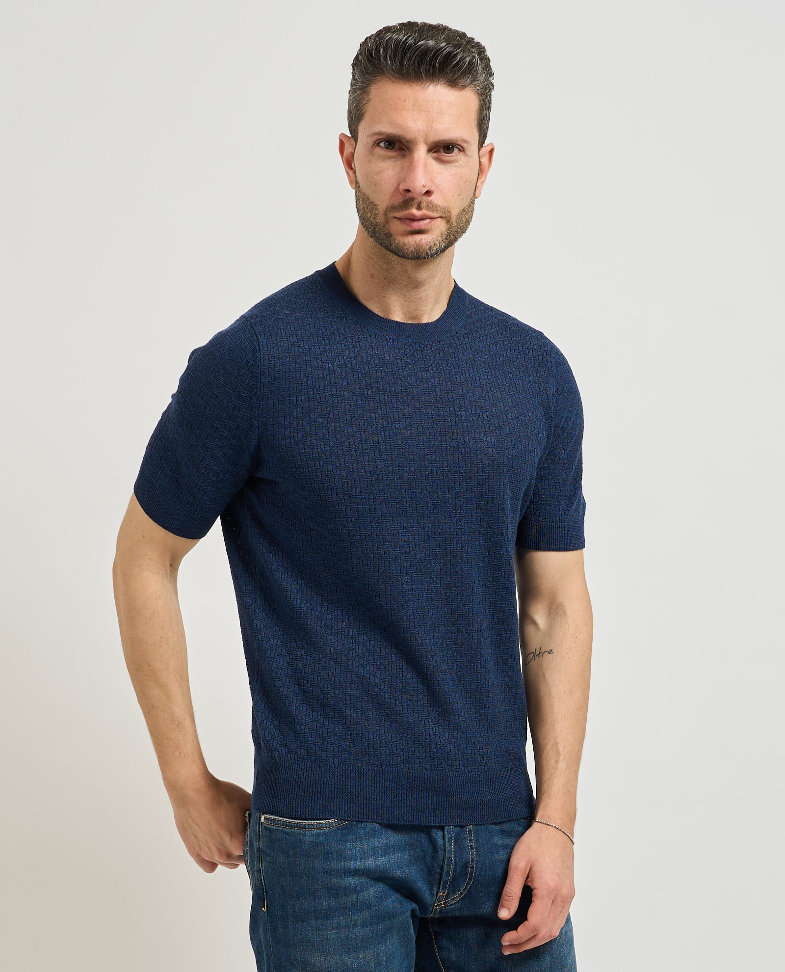 Maglia trama intrecciata Gran sasso GRAN SASSO Abbigliamento e accessori > Abbigliamento - dettaglio 2